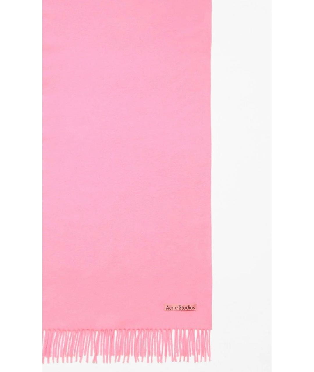 ACNE STUDIOS Розовый шарф, фото 2