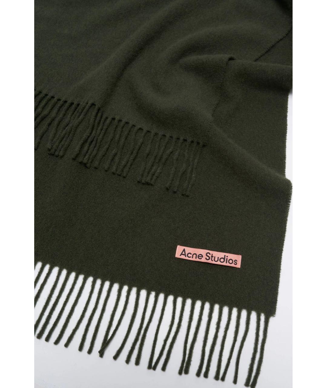 ACNE STUDIOS Зеленый шарф, фото 3