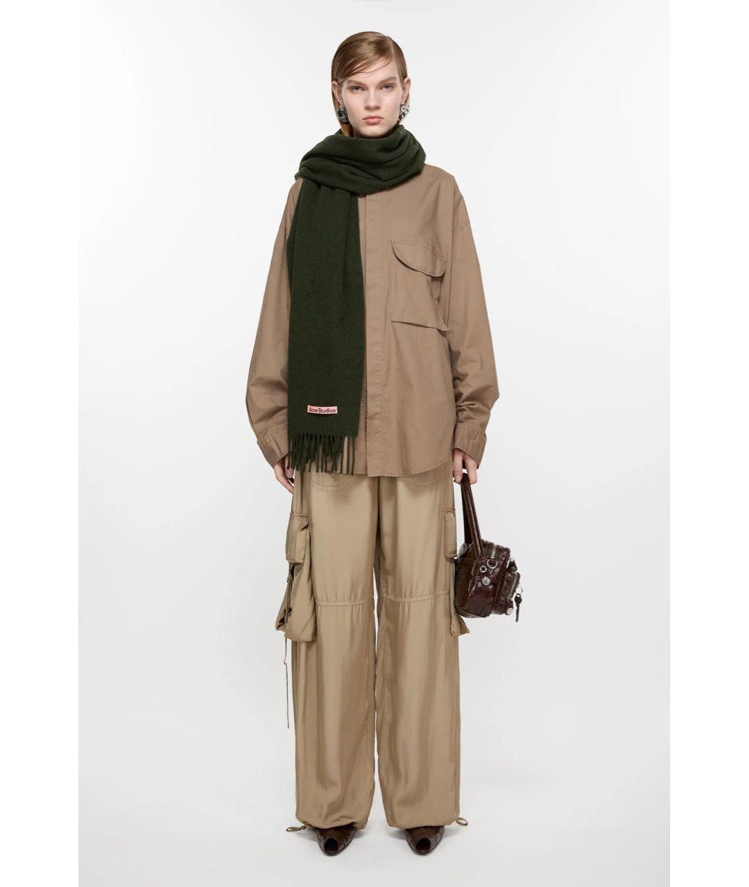 ACNE STUDIOS Зеленый шарф, фото 2
