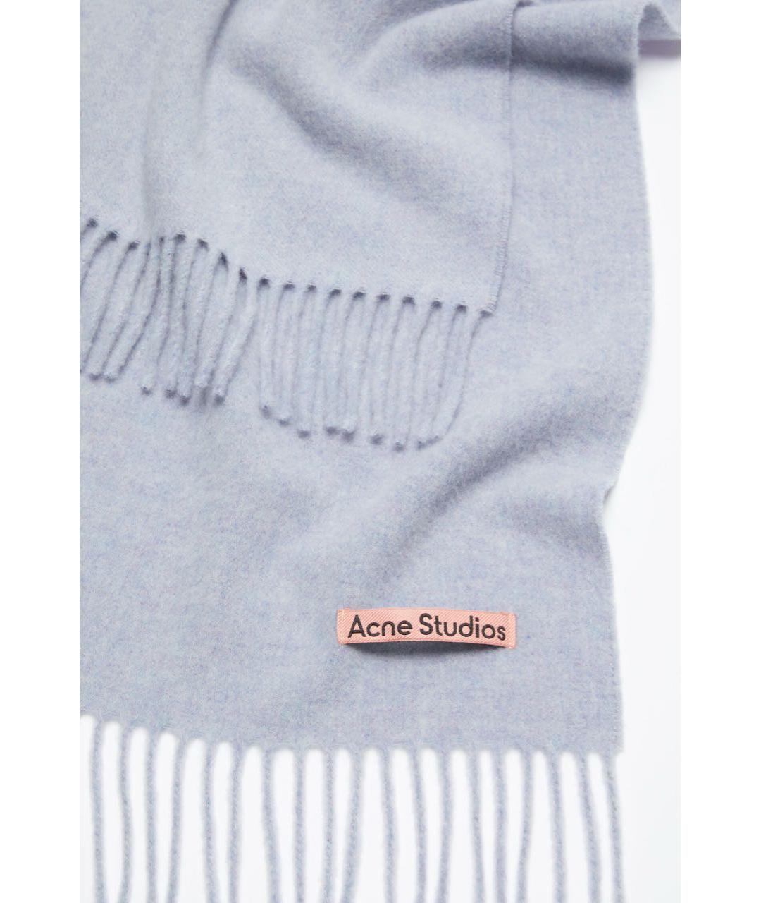 ACNE STUDIOS Голубой шарф, фото 3