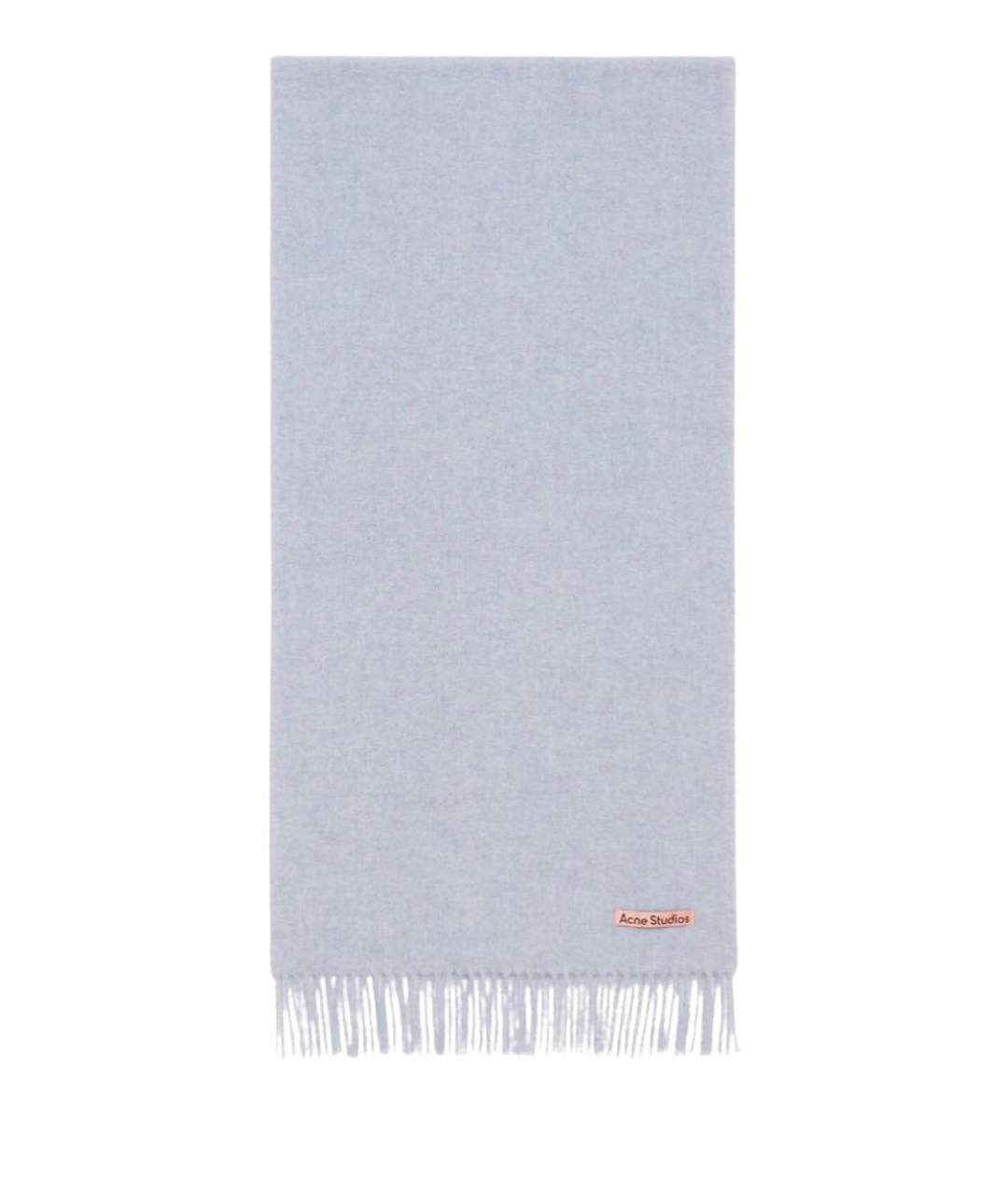 ACNE STUDIOS Голубой шарф, фото 1