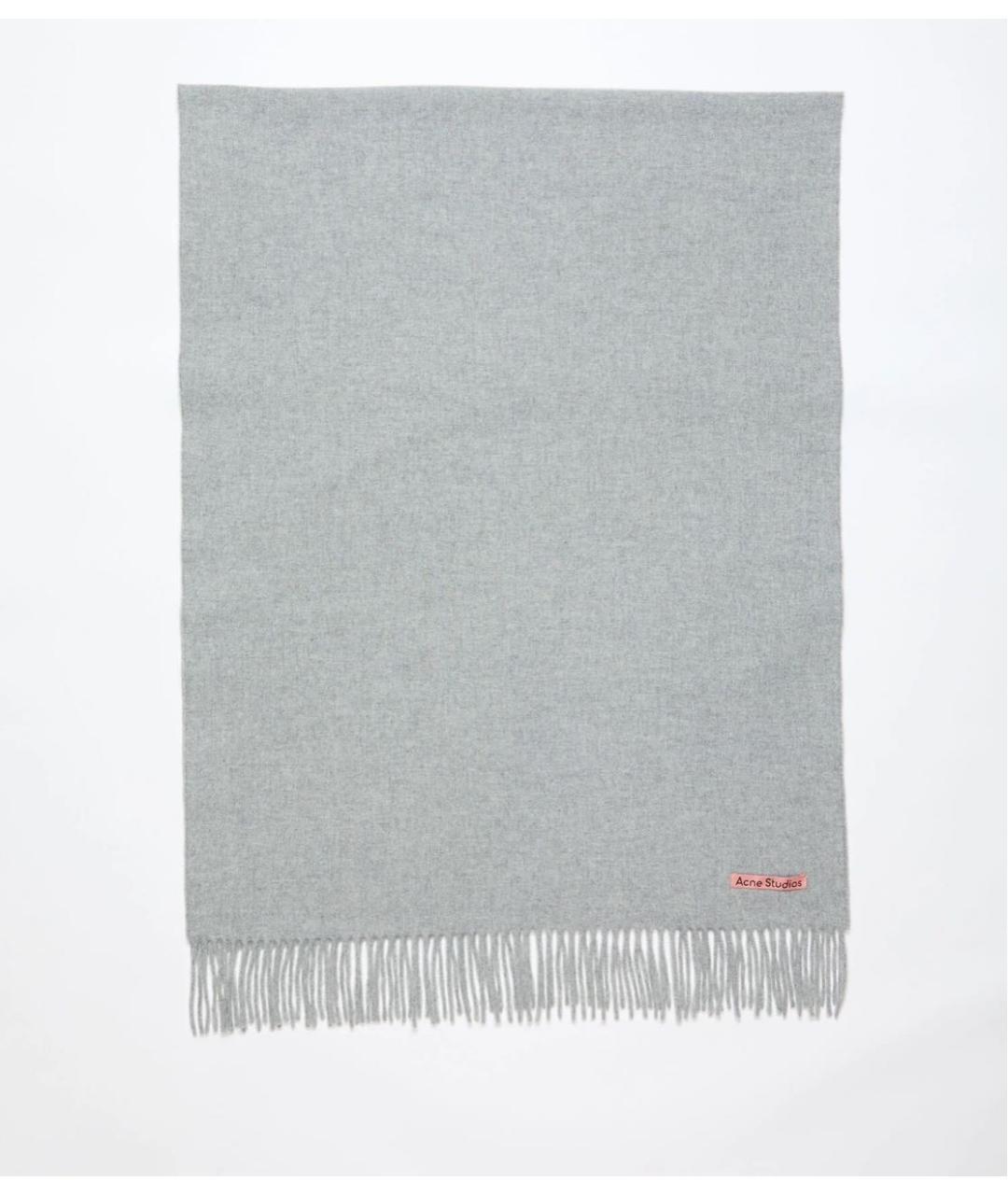 ACNE STUDIOS Серый шарф, фото 1