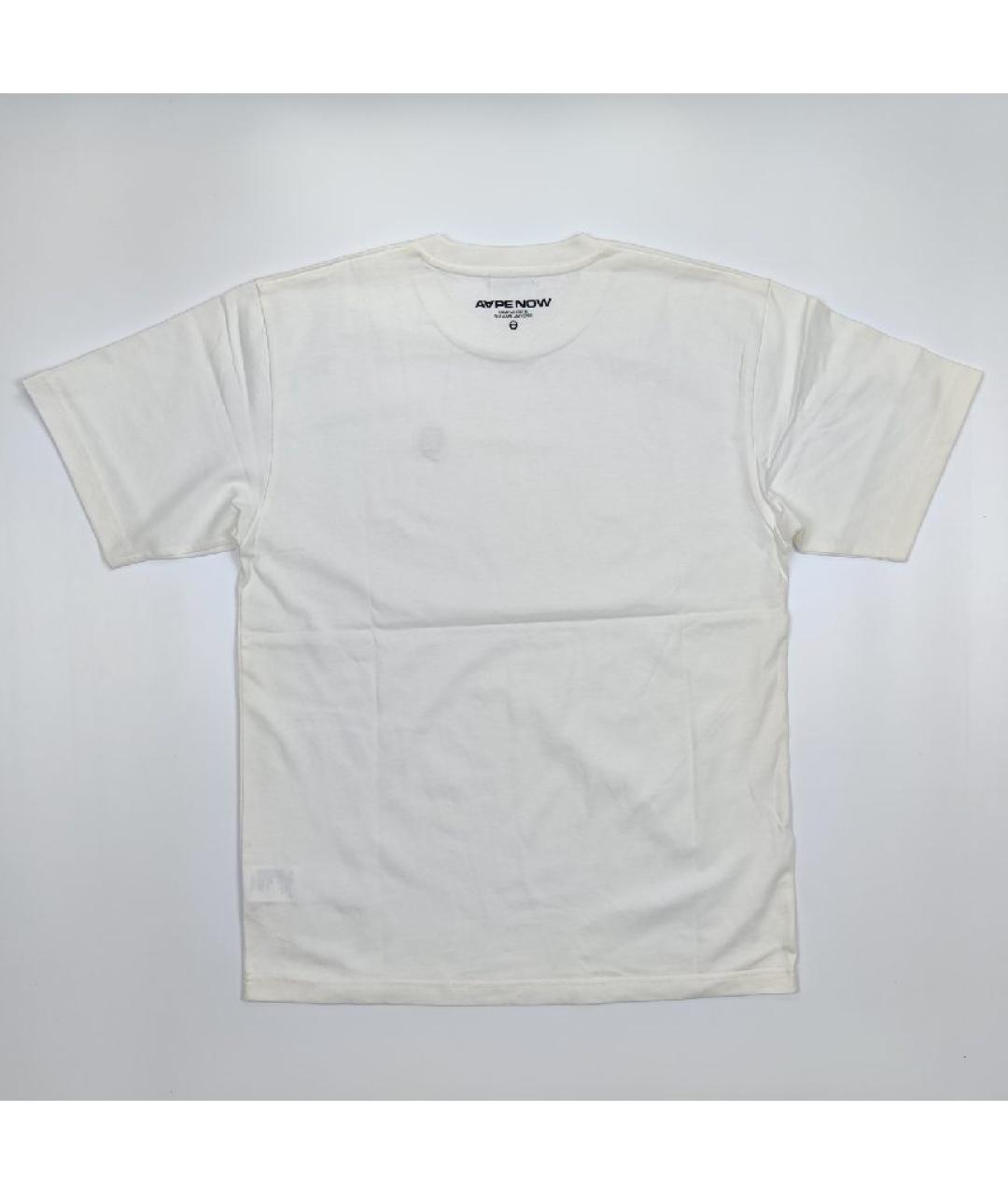 A BATHING APE Белая хлопковая футболка, фото 2