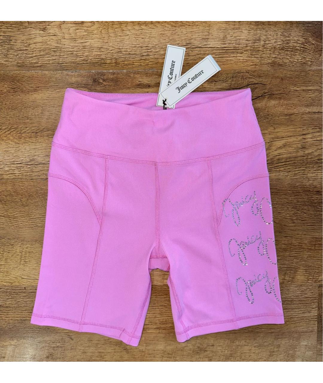 JUICY COUTURE Розовые полиэстеровые шорты, фото 8