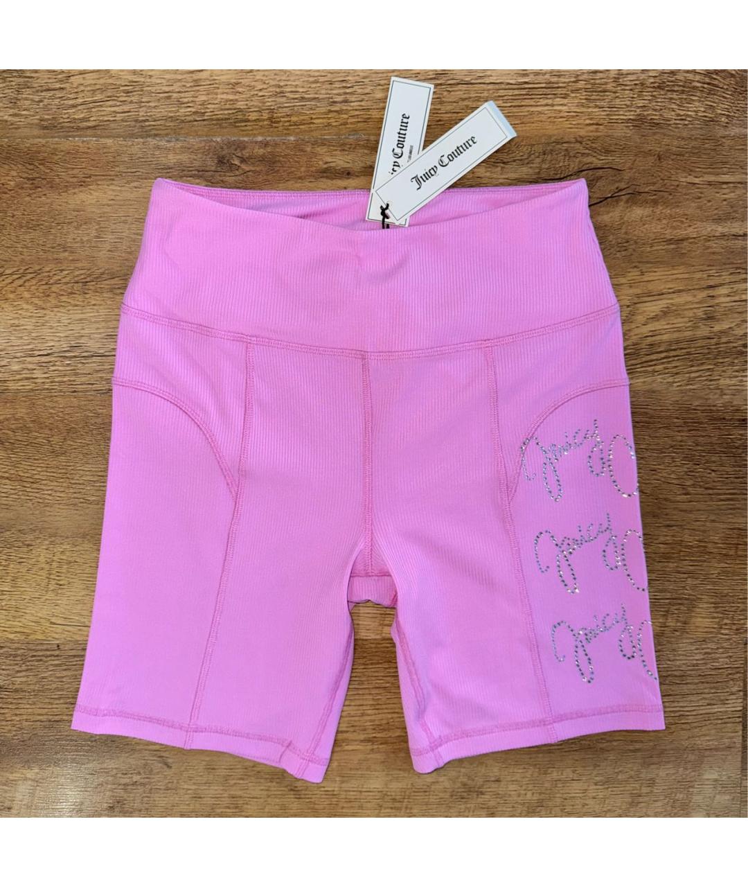 JUICY COUTURE Розовые полиэстеровые шорты, фото 4