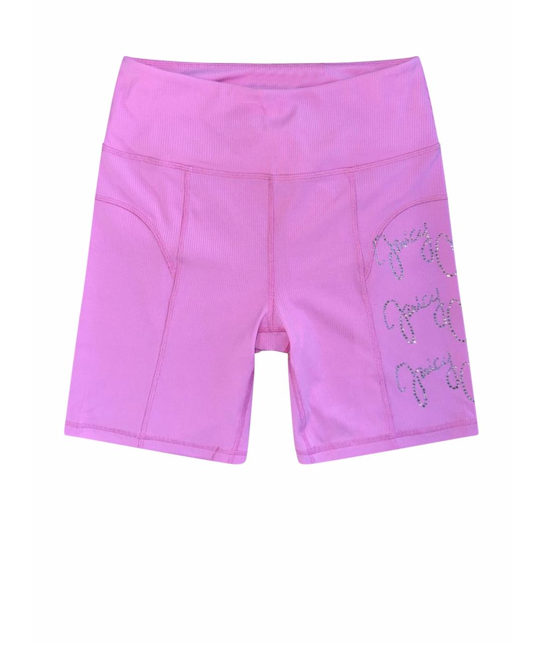 JUICY COUTURE Розовые полиэстеровые шорты, фото 1