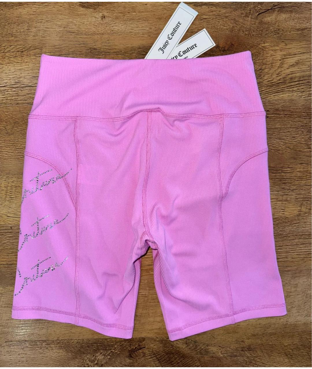 JUICY COUTURE Розовые полиэстеровые шорты, фото 3