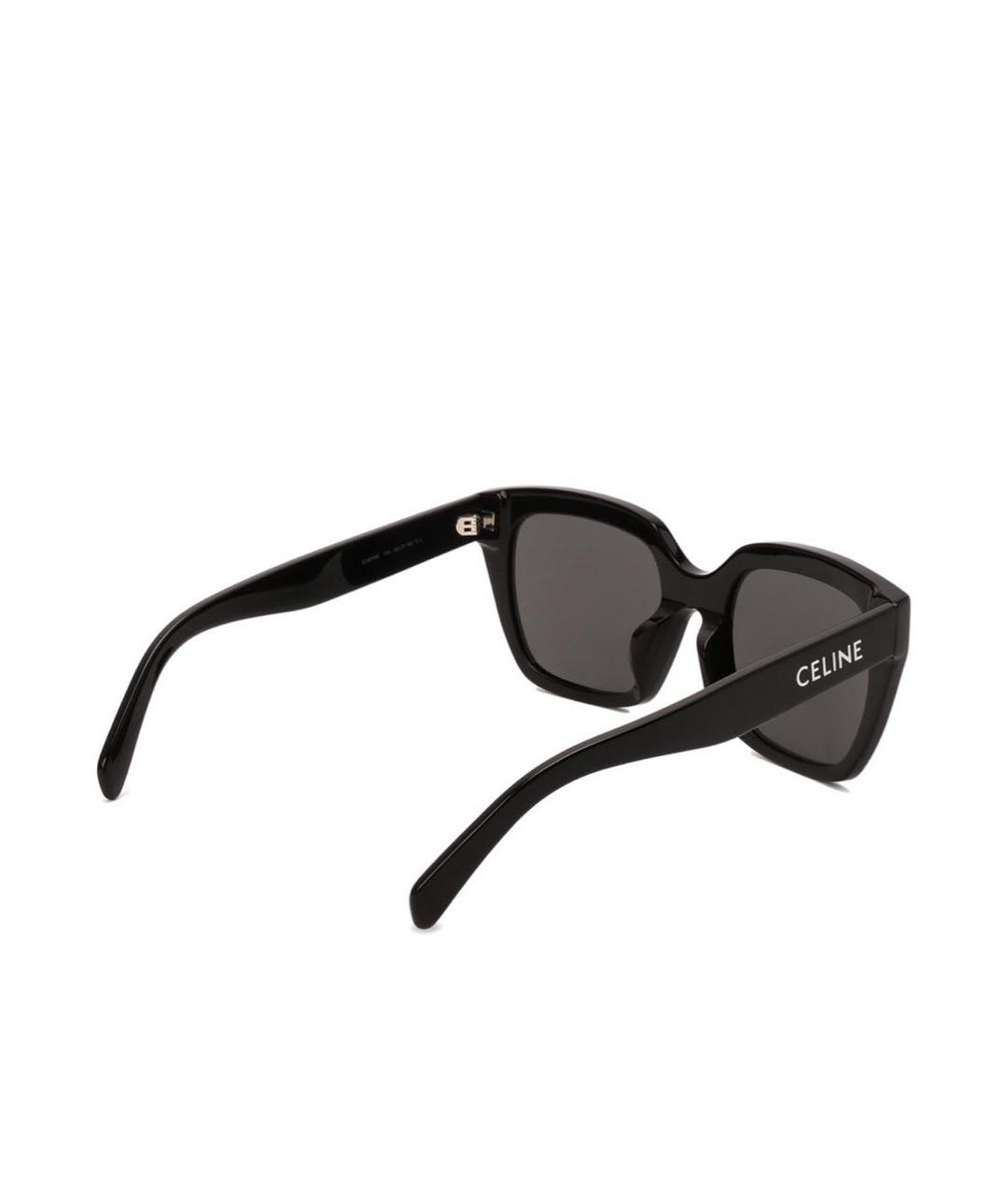 CELINE Черные пластиковые солнцезащитные очки, фото 2