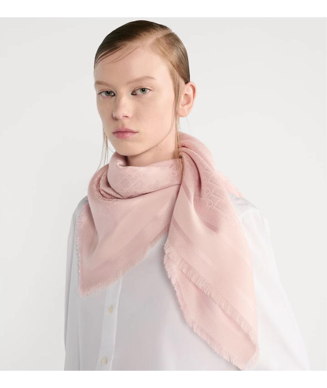 CHRISTIAN DIOR Розовый платок, фото 2