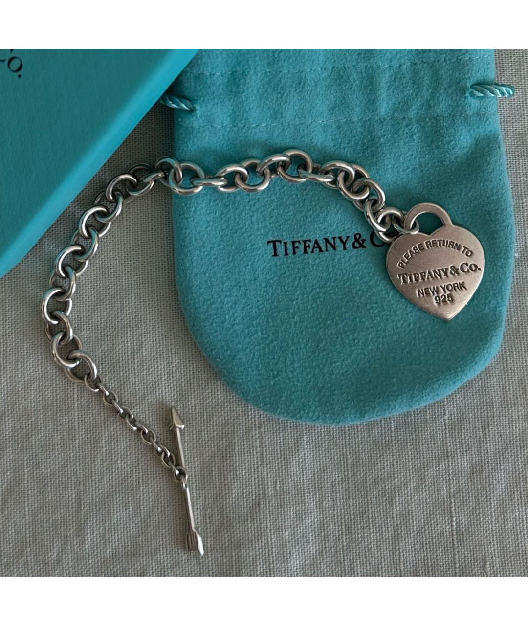 TIFFANY&CO Серебрянный серебряный браслет, фото 4