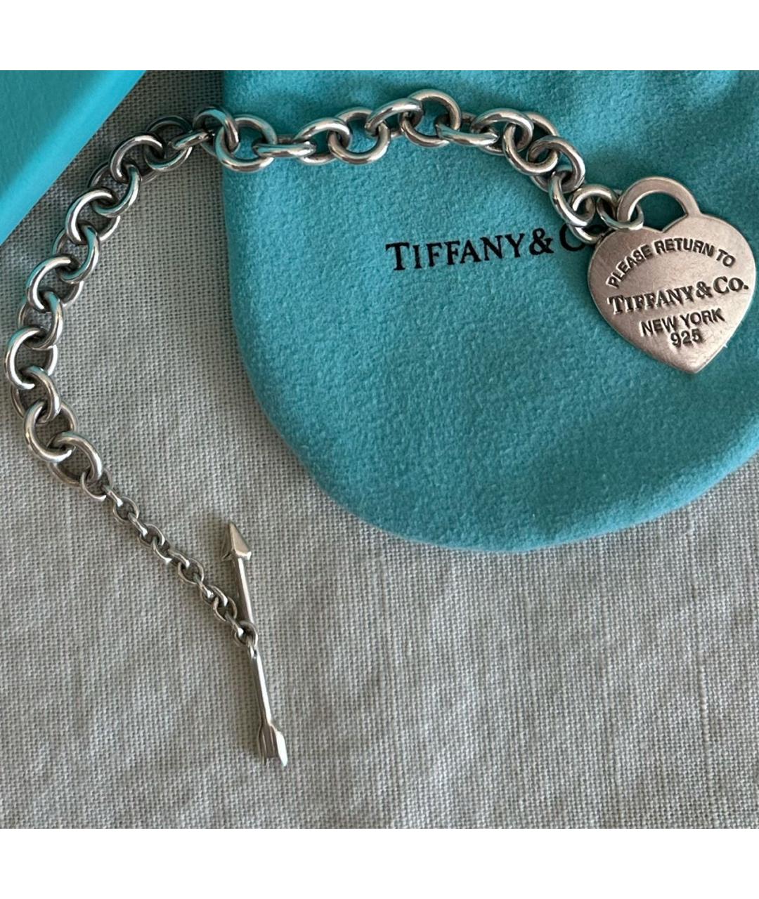 TIFFANY&CO Серебрянный серебряный браслет, фото 3