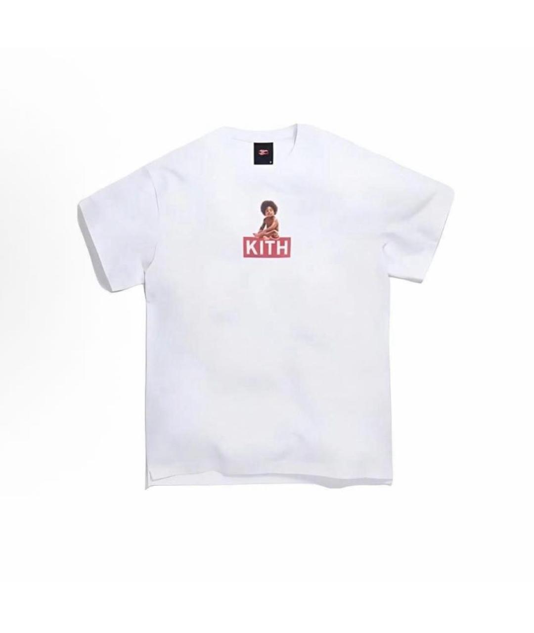 KITH Белая хлопковая футболка, фото 3