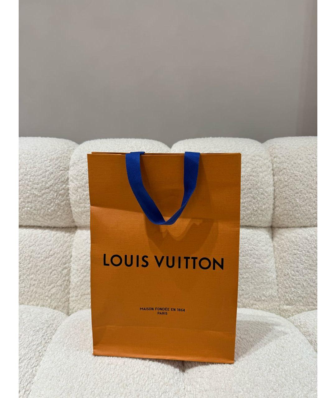 LOUIS VUITTON Черный кожаный ремень, фото 3