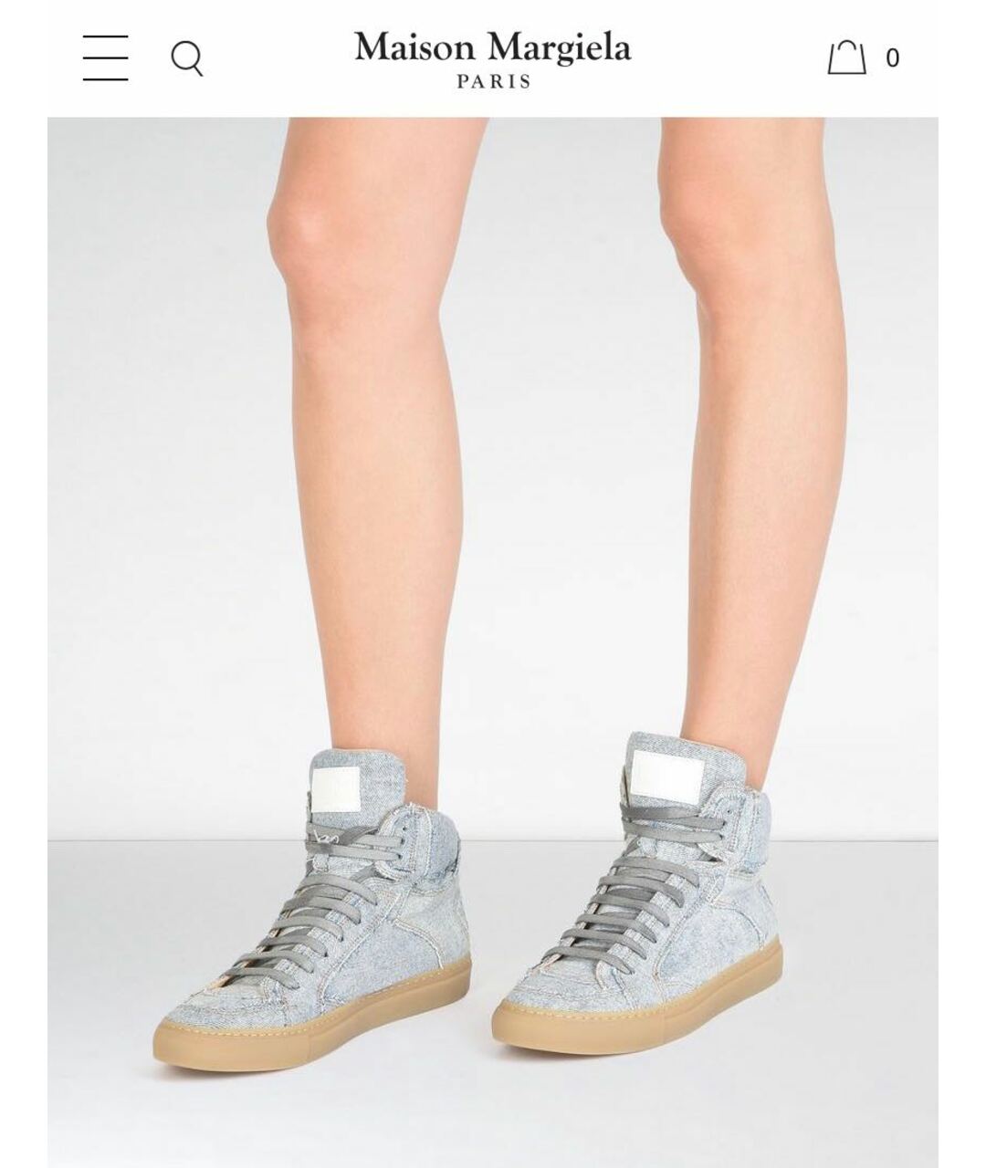MM6 MAISON MARGIELA Кожаные кеды, фото 5