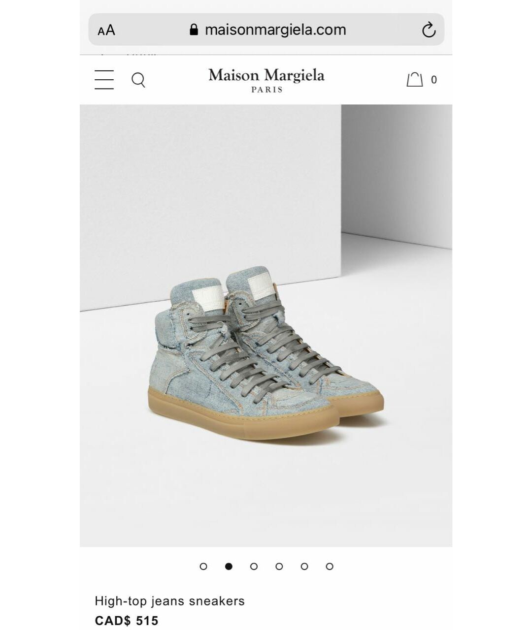 MM6 MAISON MARGIELA Кожаные кеды, фото 2