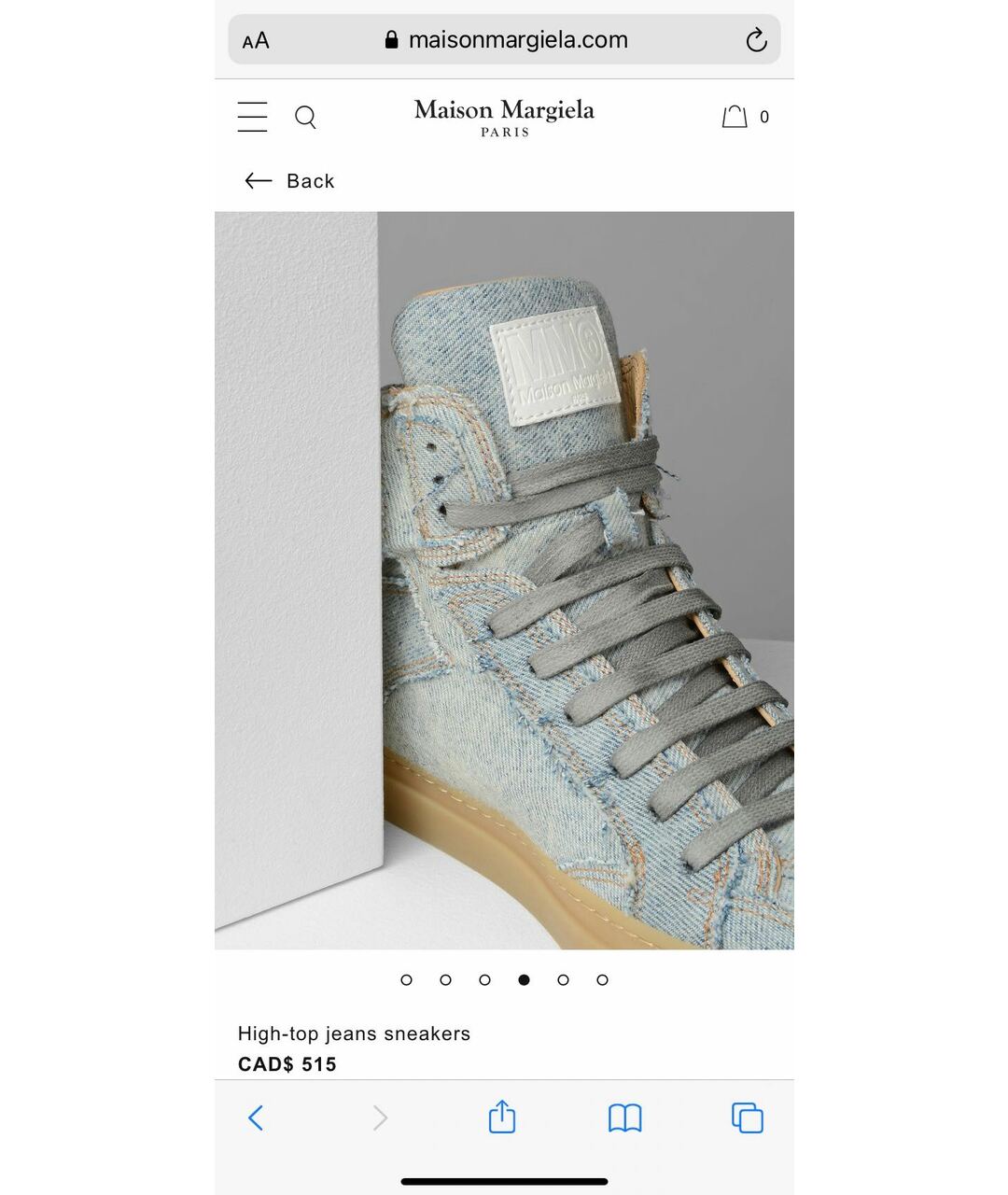 MM6 MAISON MARGIELA Кожаные кеды, фото 8