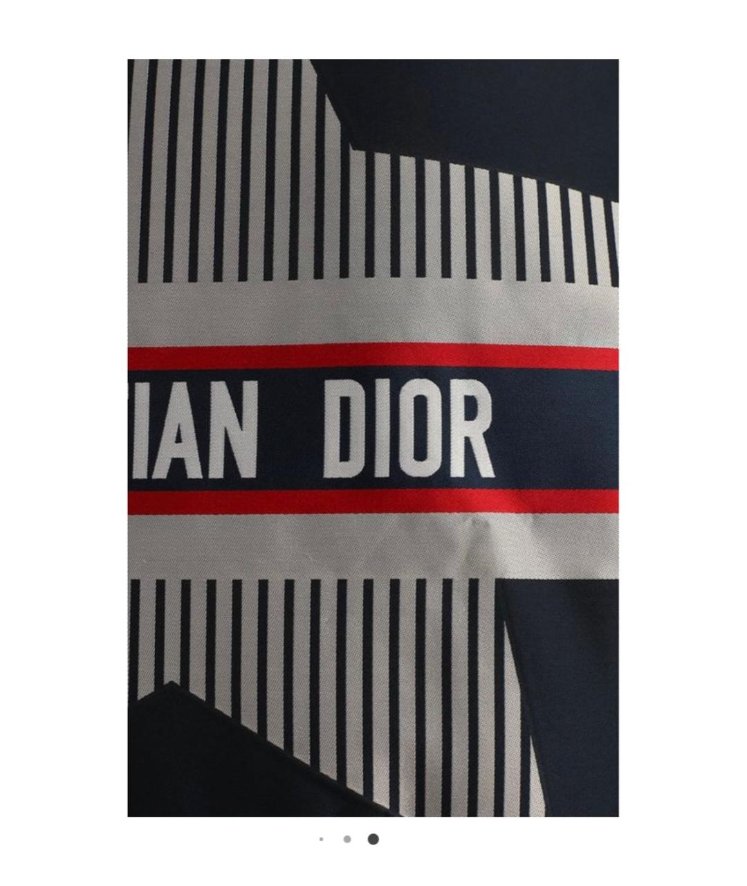 CHRISTIAN DIOR Синяя полиэстеровая куртка, фото 4