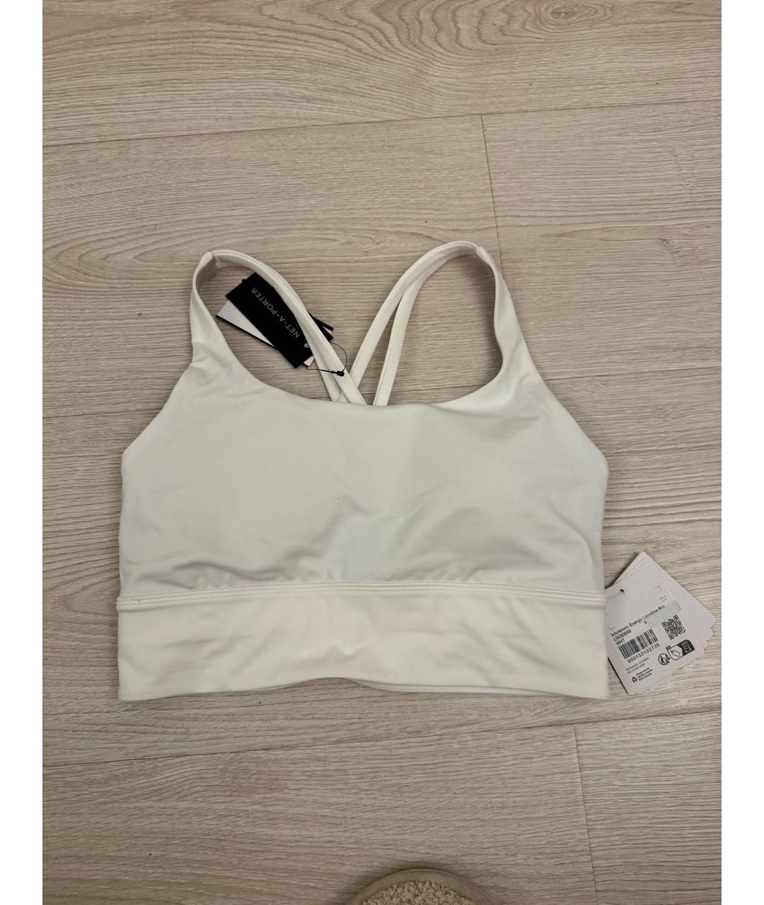Lululemon Белые синтетические спортивные брюки и шорты, фото 4