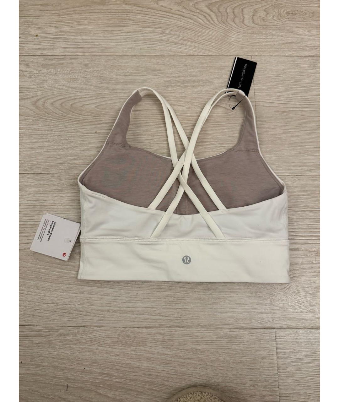 Lululemon Белые синтетические спортивные брюки и шорты, фото 2