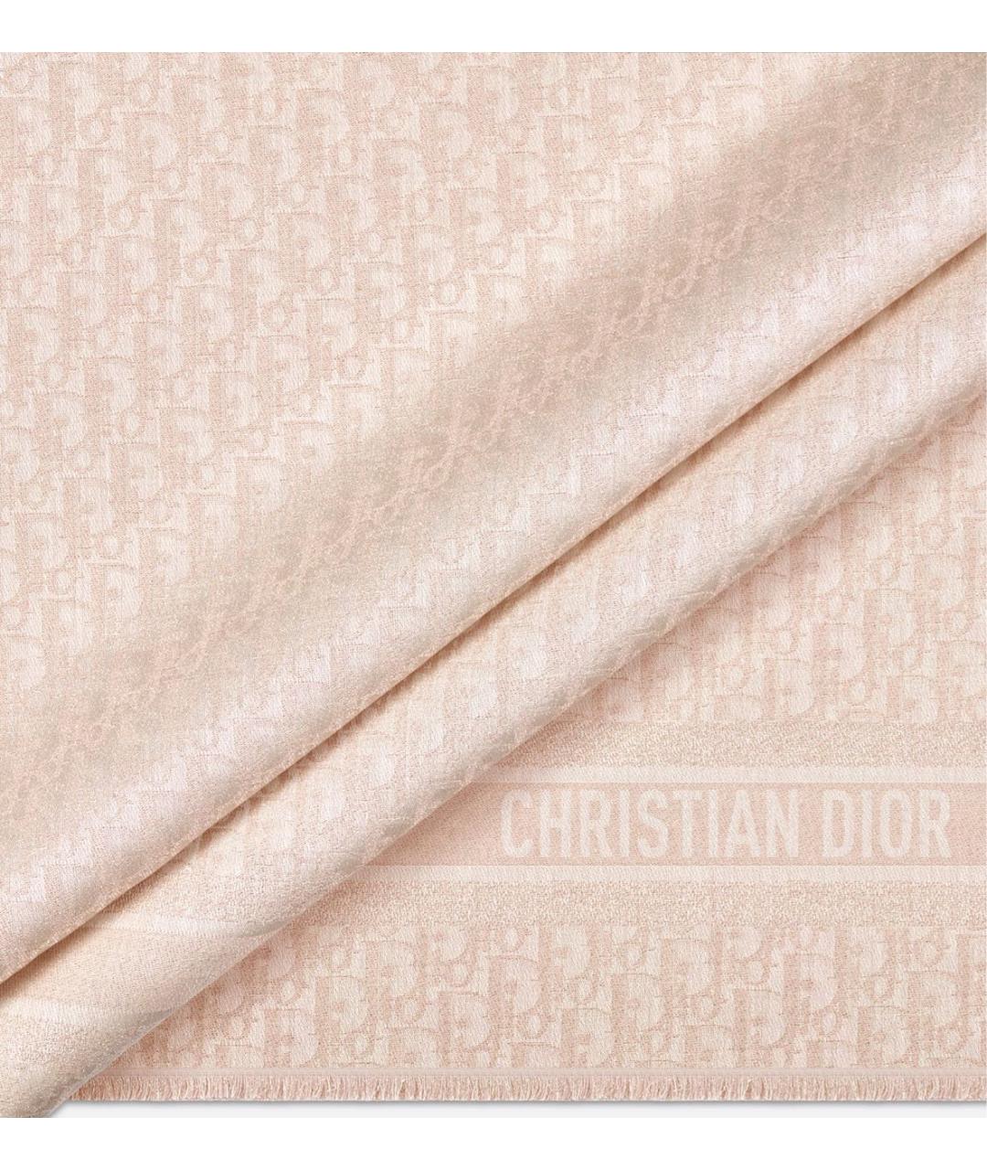 CHRISTIAN DIOR Бежевый платок, фото 2