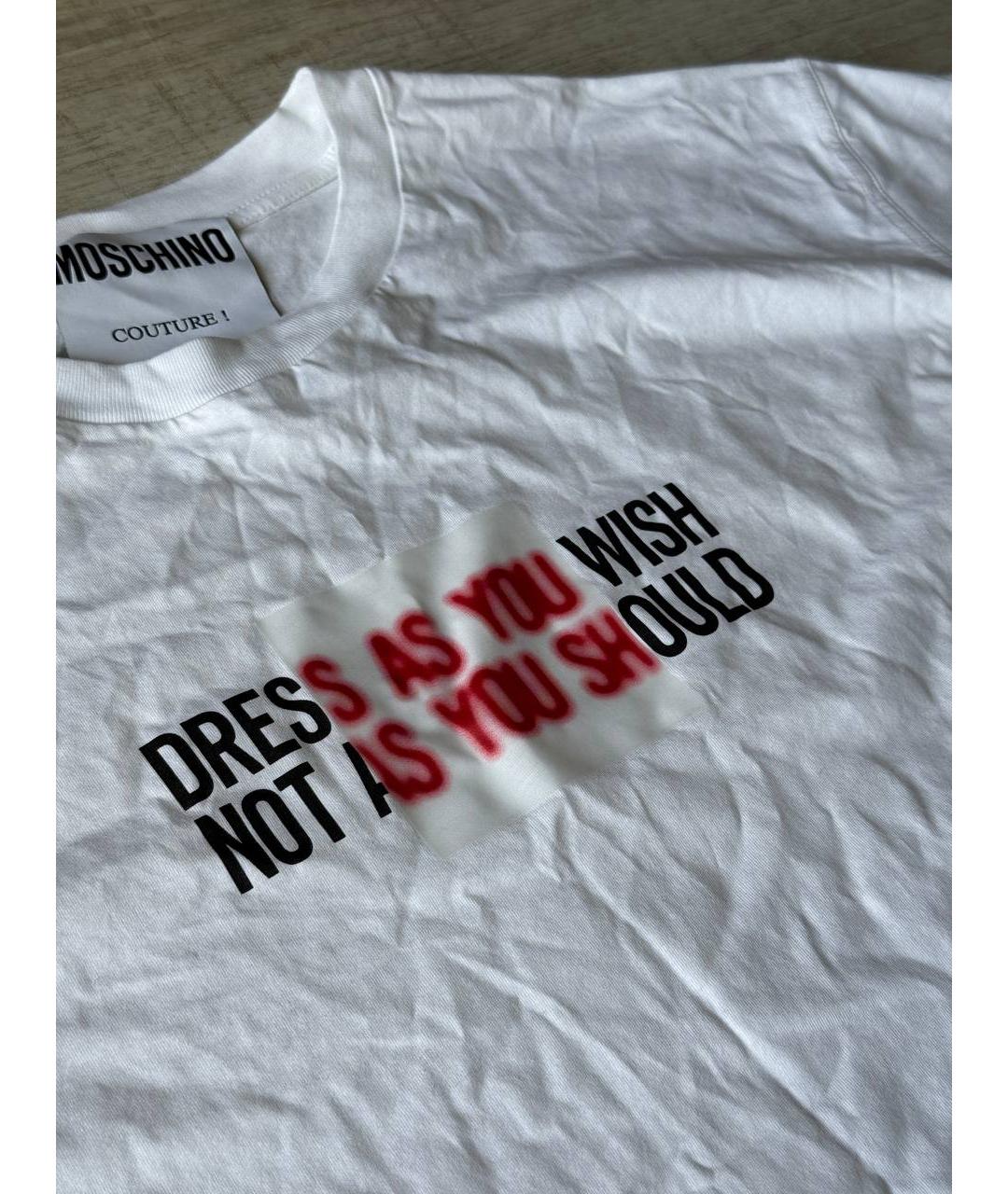 MOSCHINO Мульти хлопковая футболка, фото 2