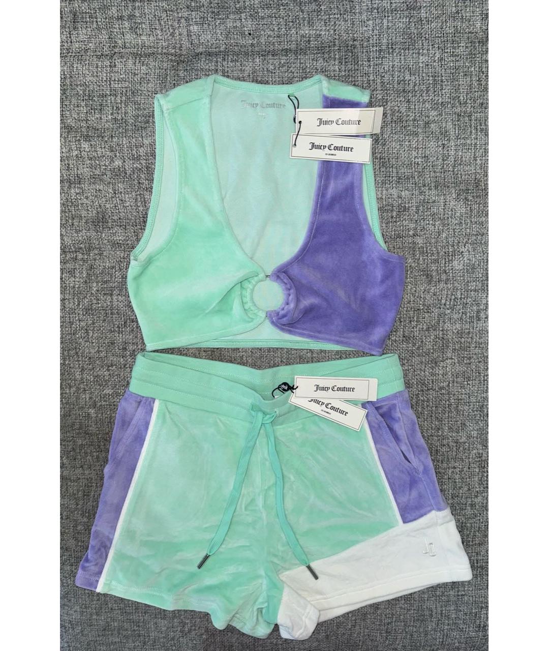 JUICY COUTURE Мульти полиэстеровые спортивные брюки и шорты, фото 9