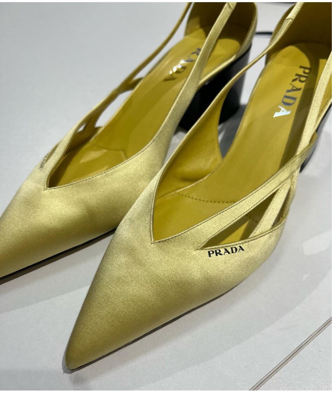PRADA Желтые туфли, фото 4