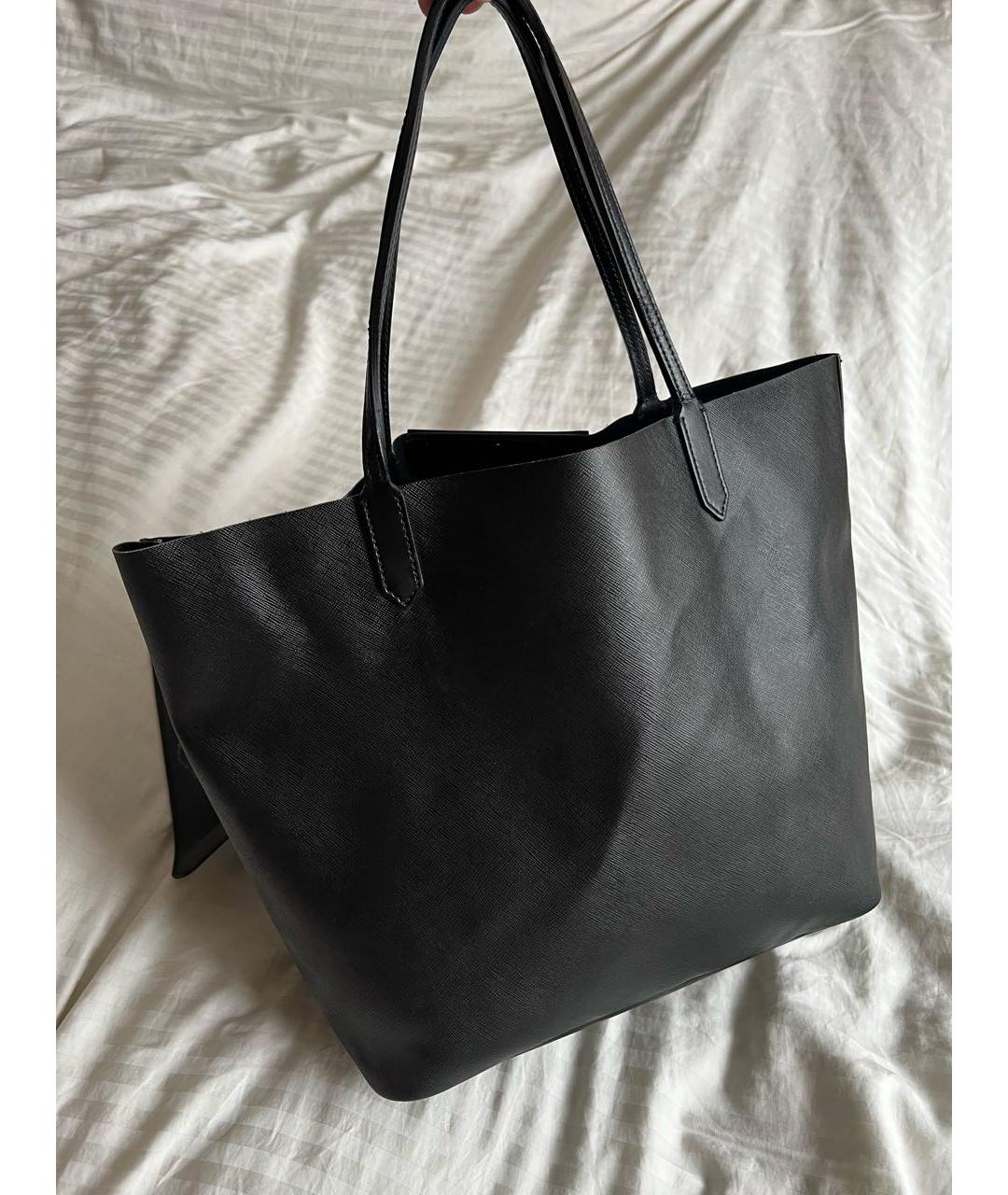 GIVENCHY Черная кожаная сумка тоут, фото 2