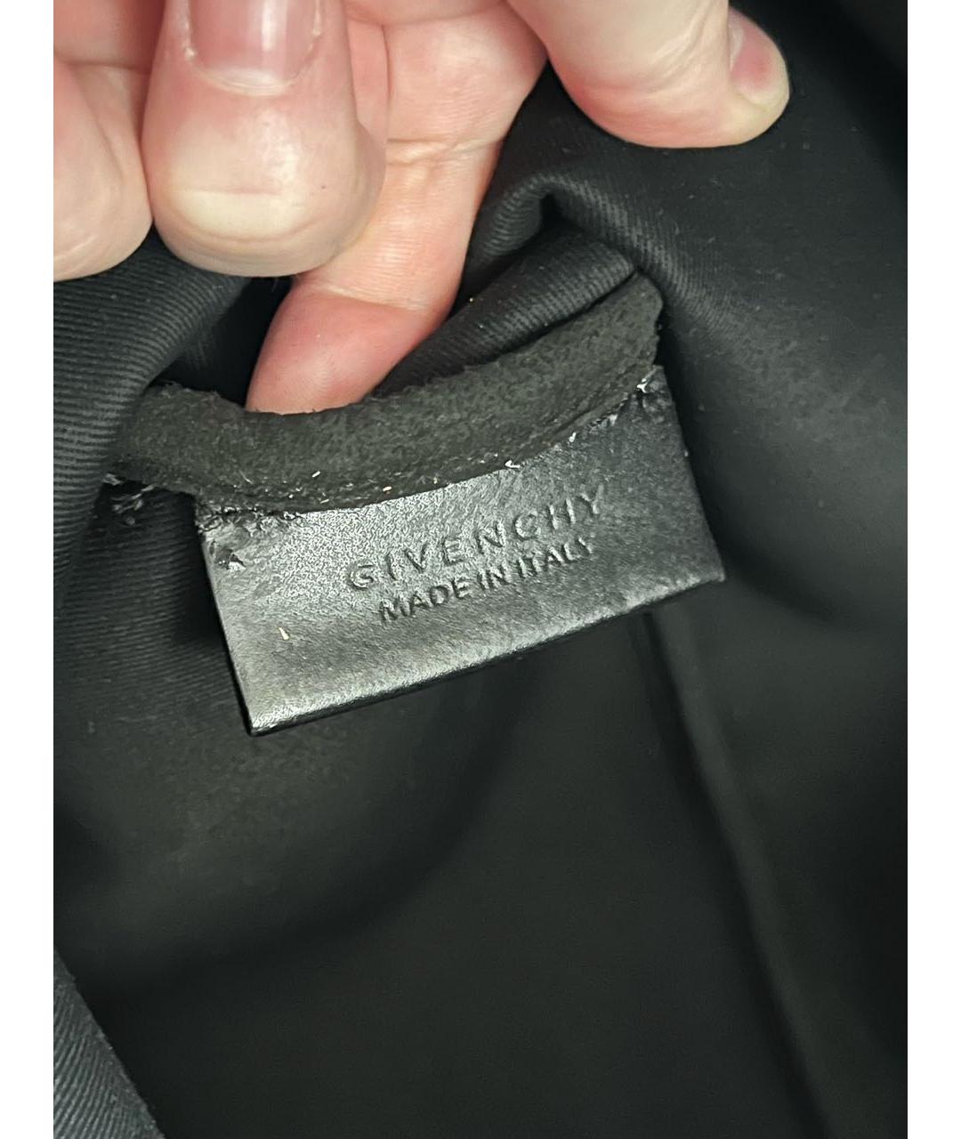 GIVENCHY Черная кожаная сумка тоут, фото 7