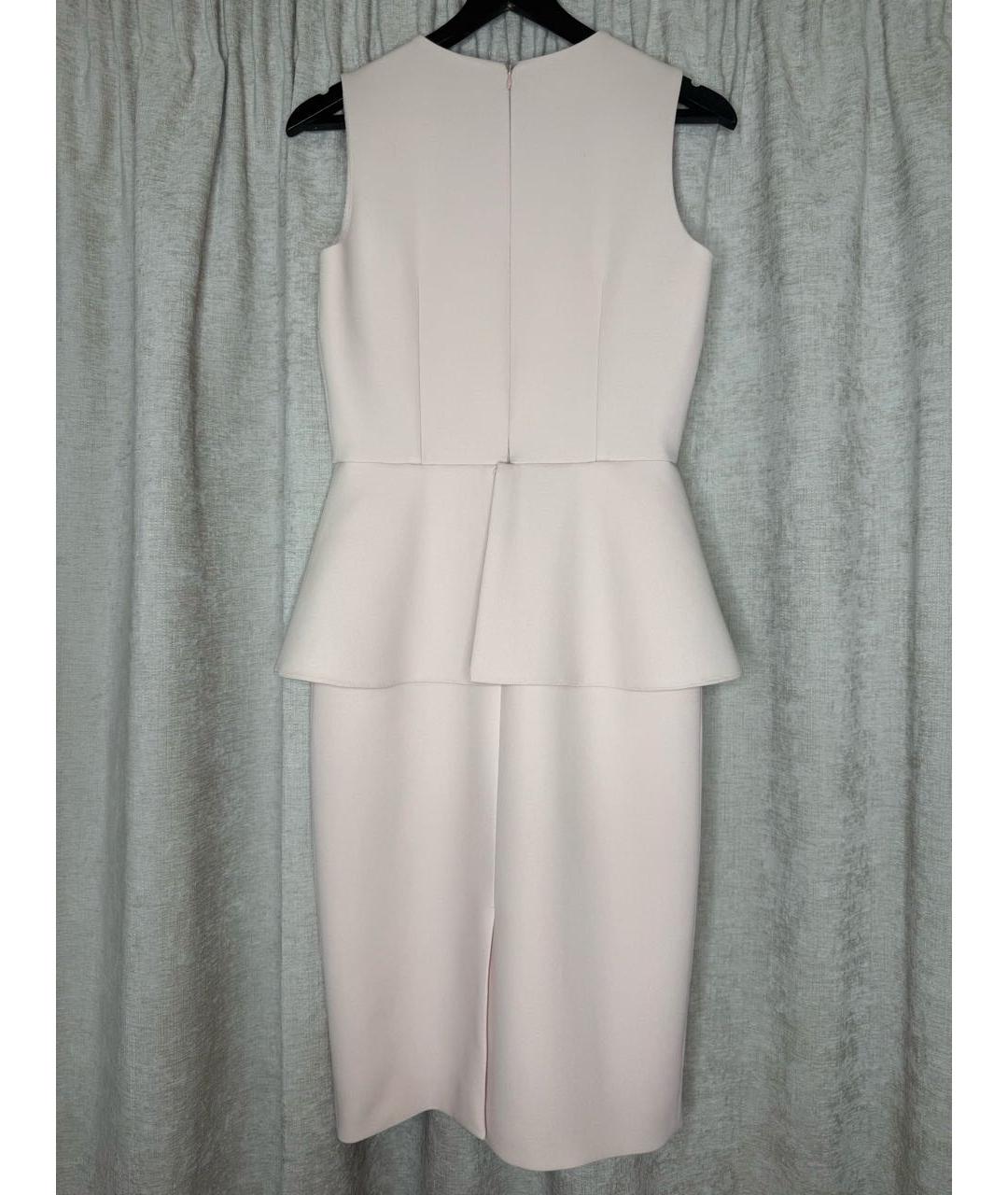 CHRISTIAN DIOR Розовое шерстяное коктейльное платье, фото 2