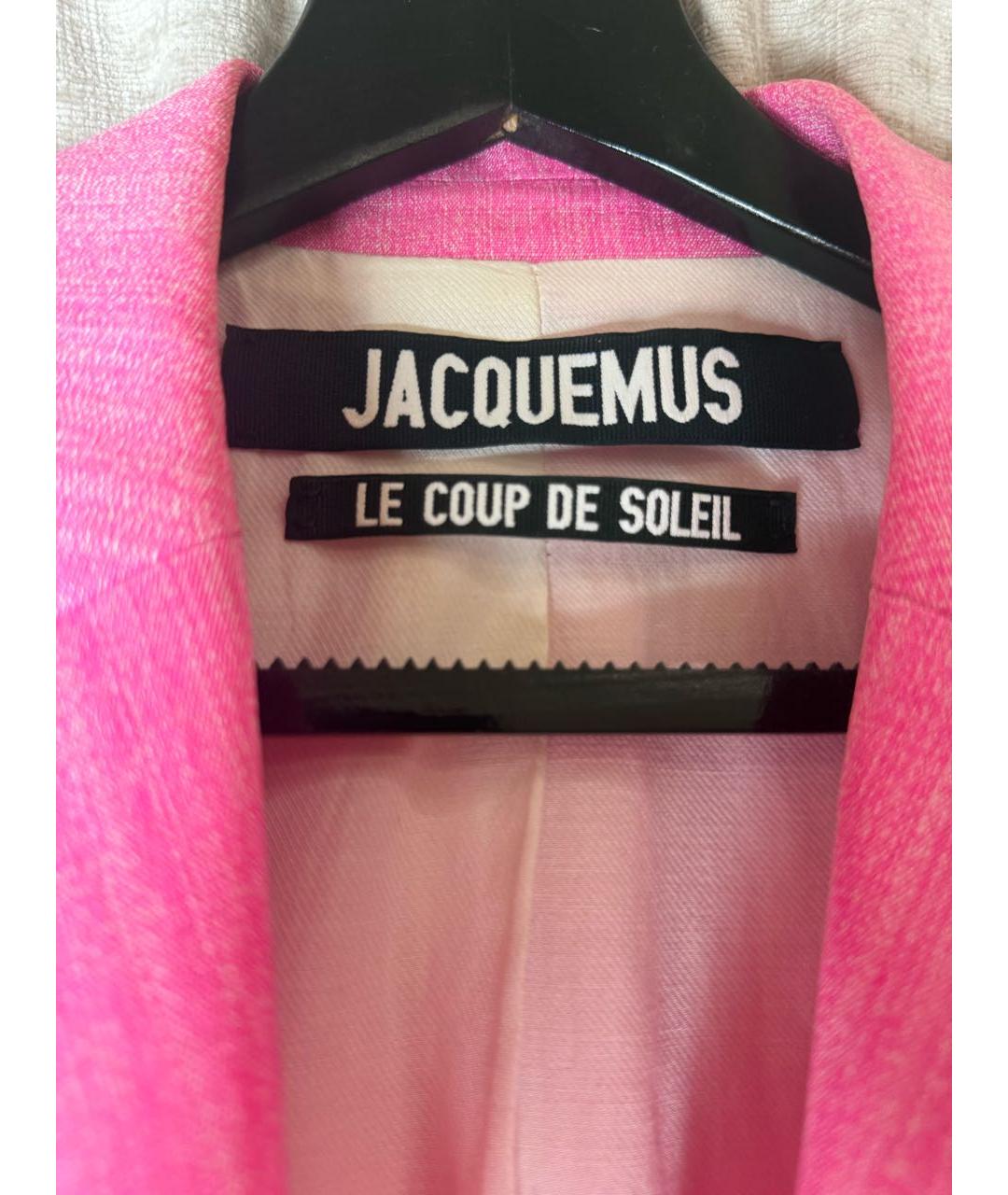 JACQUEMUS Коралловый вискозный жакет/пиджак, фото 4