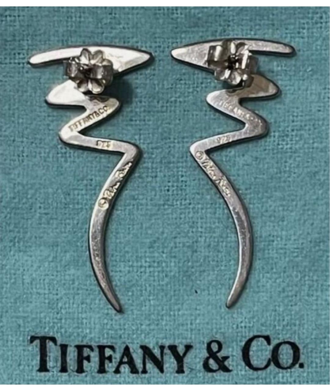 TIFFANY&CO Серебряные серебряные серьги, фото 4