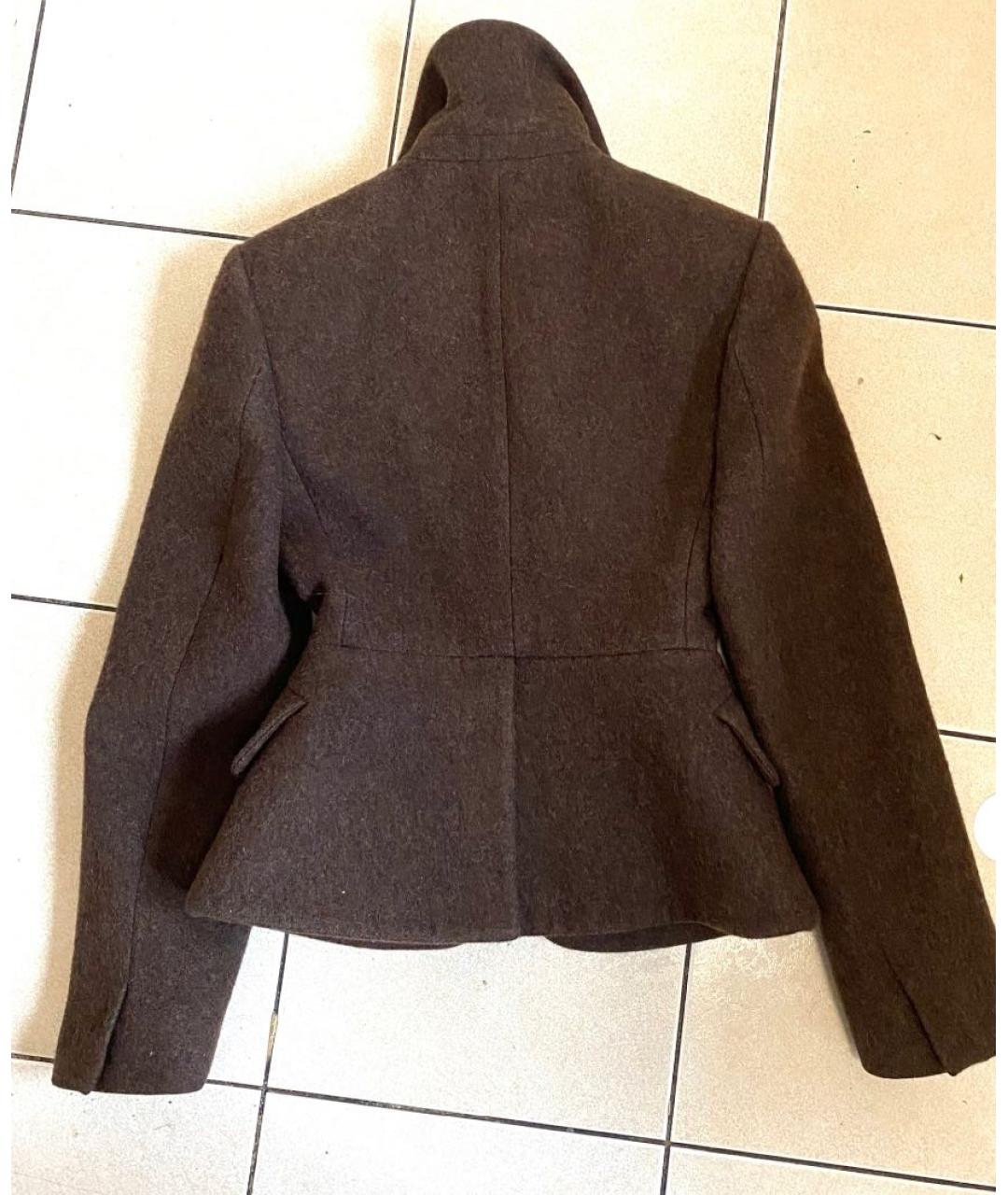 MIU MIU Коричневый шерстяной жилет, фото 6