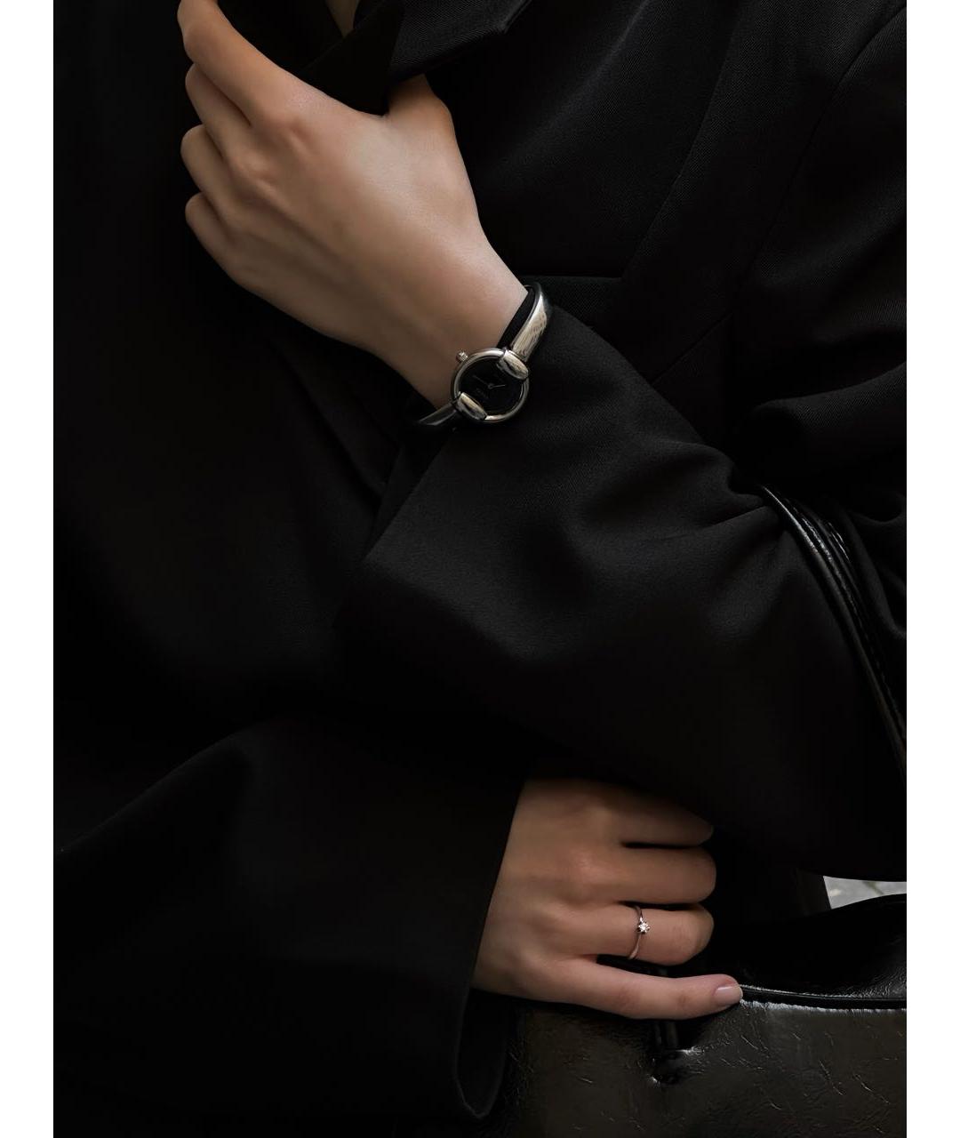 GUCCI Серебряные металлические часы, фото 7