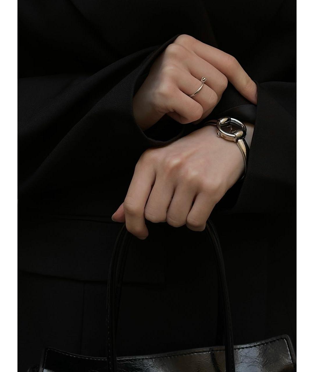 GUCCI Серебряные металлические часы, фото 8