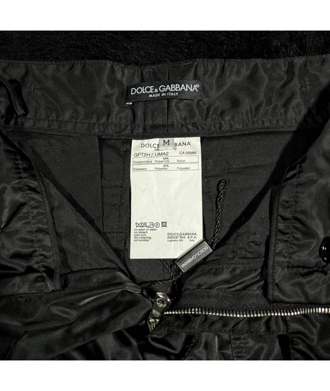 DOLCE&GABBANA Черные повседневные брюки, фото 6