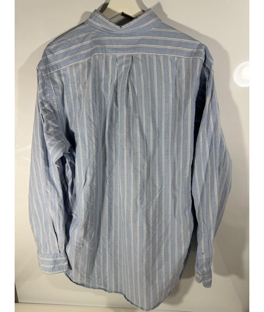 POLO RALPH LAUREN Голубая хлопковая классическая рубашка, фото 2