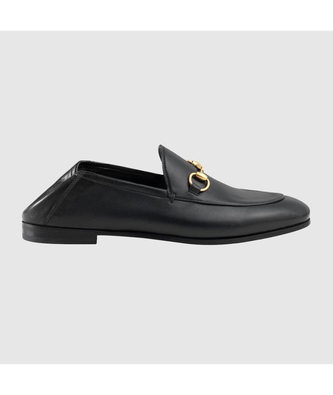 GUCCI Черные кожаные лоферы, фото 7