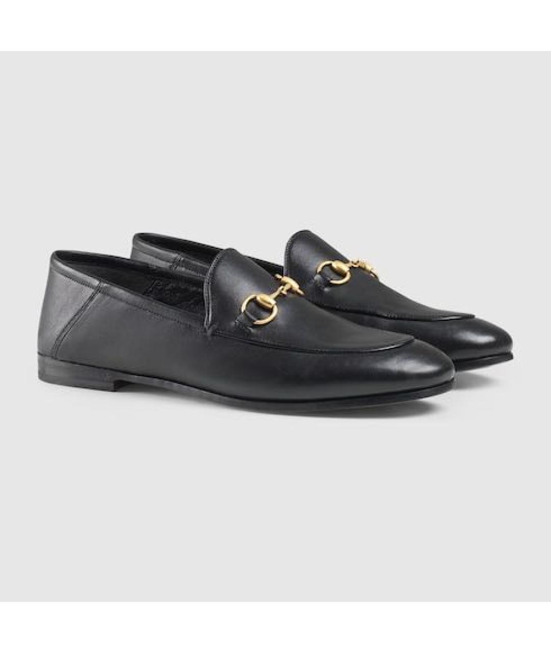 GUCCI Черные кожаные лоферы, фото 8