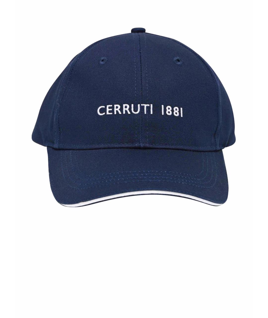 CERRUTI 1881 Темно-синяя хлопковая кепка/бейсболка, фото 1