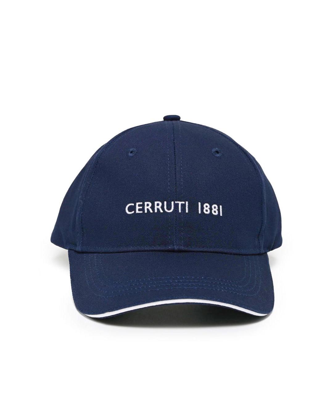 CERRUTI 1881 Темно-синяя хлопковая кепка/бейсболка, фото 7