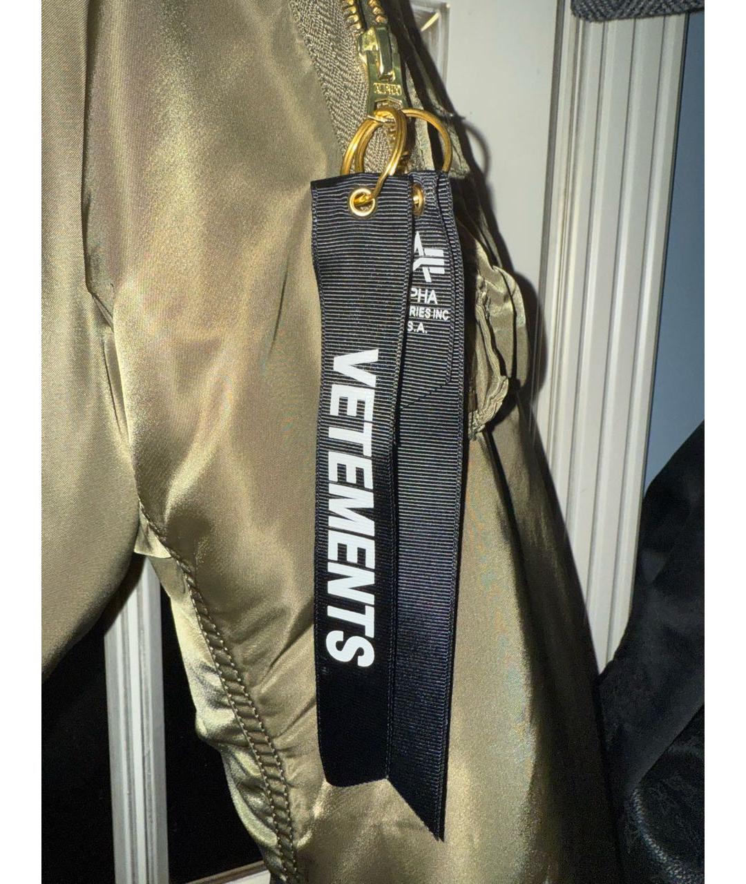 VETEMENTS Хаки полиэстеровая куртка, фото 5