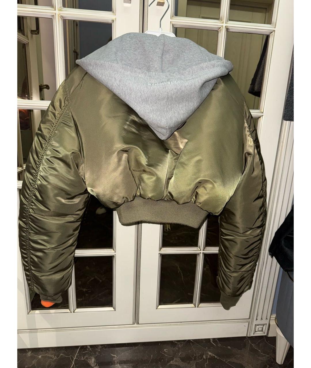 VETEMENTS Хаки полиэстеровая куртка, фото 2