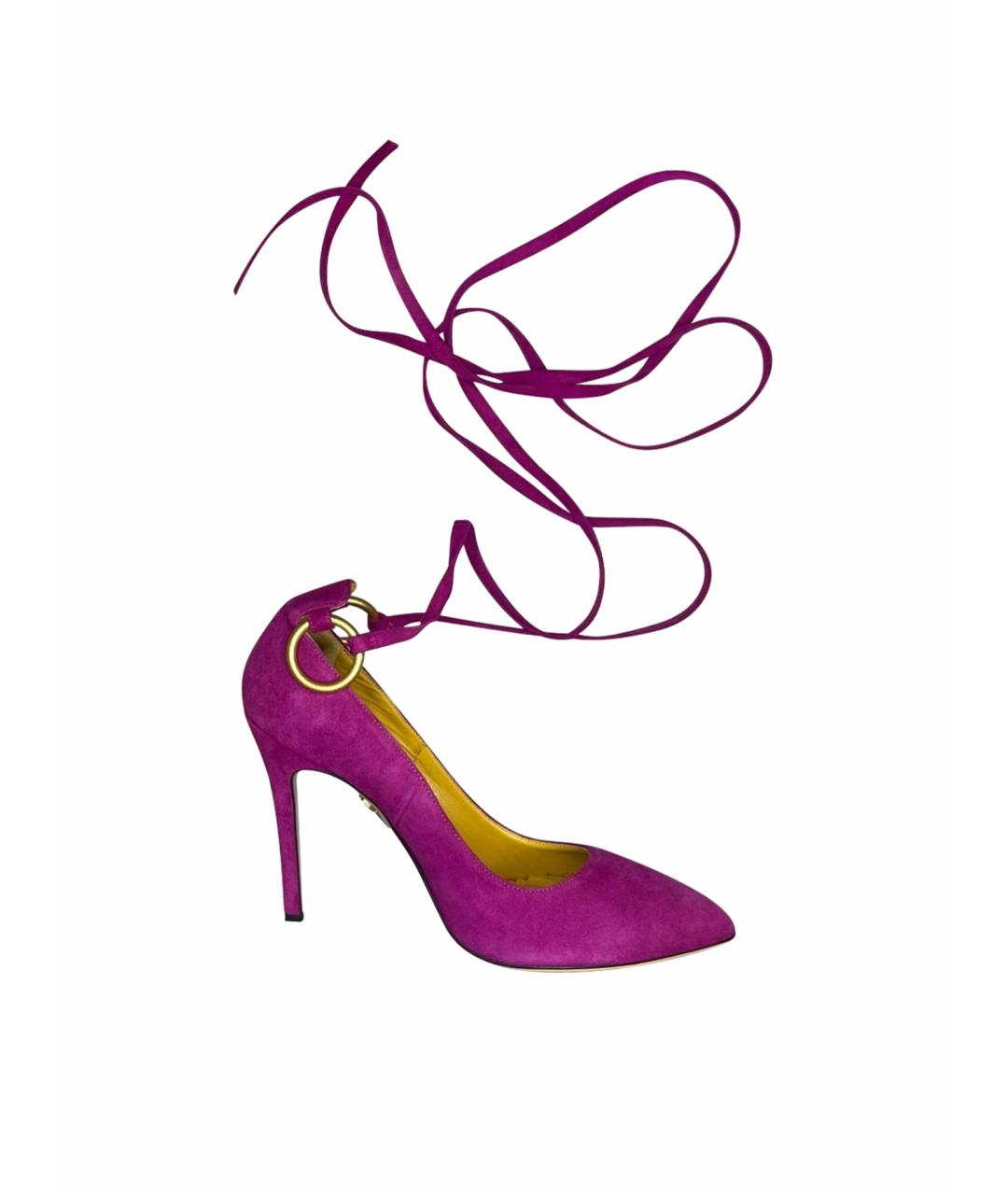 CHARLOTTE OLYMPIA Фуксия замшевые туфли, фото 1