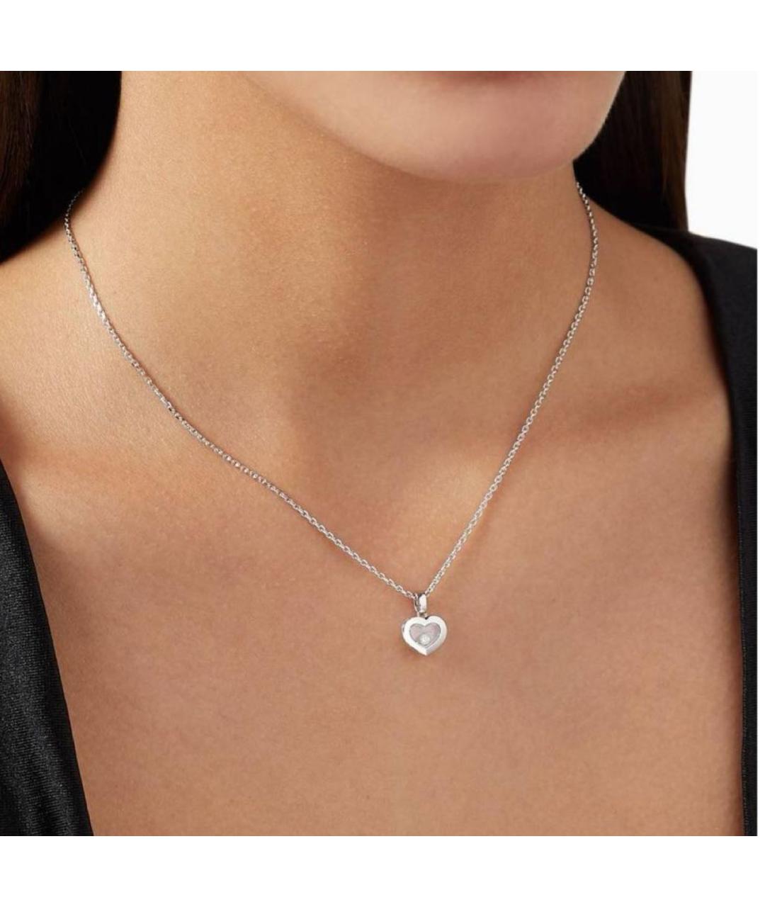 CHOPARD Белое колье из белого золота, фото 2