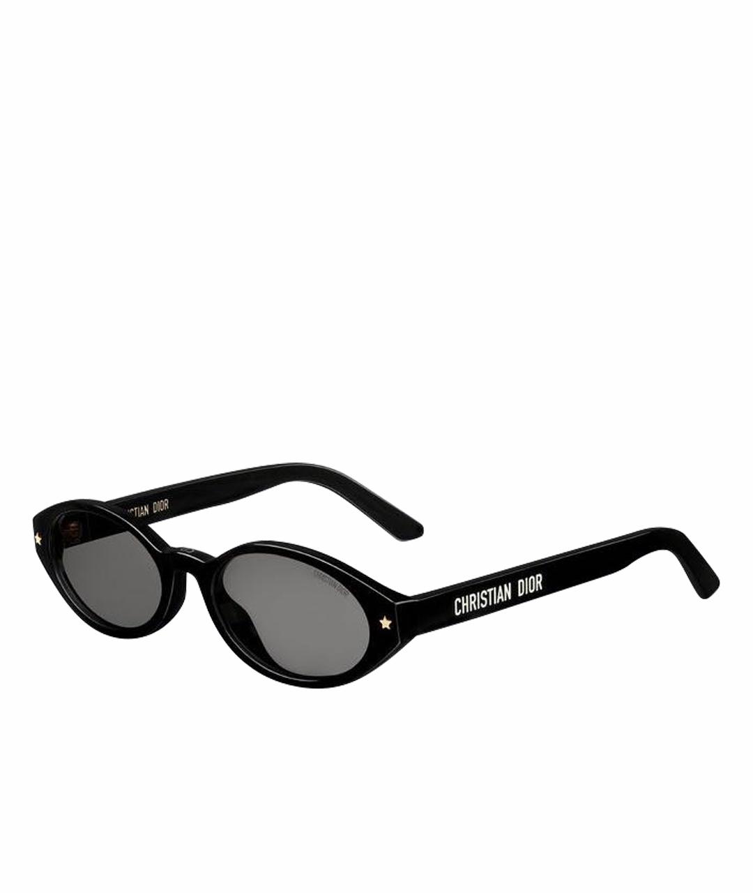 CHRISTIAN DIOR Черные пластиковые солнцезащитные очки, фото 1