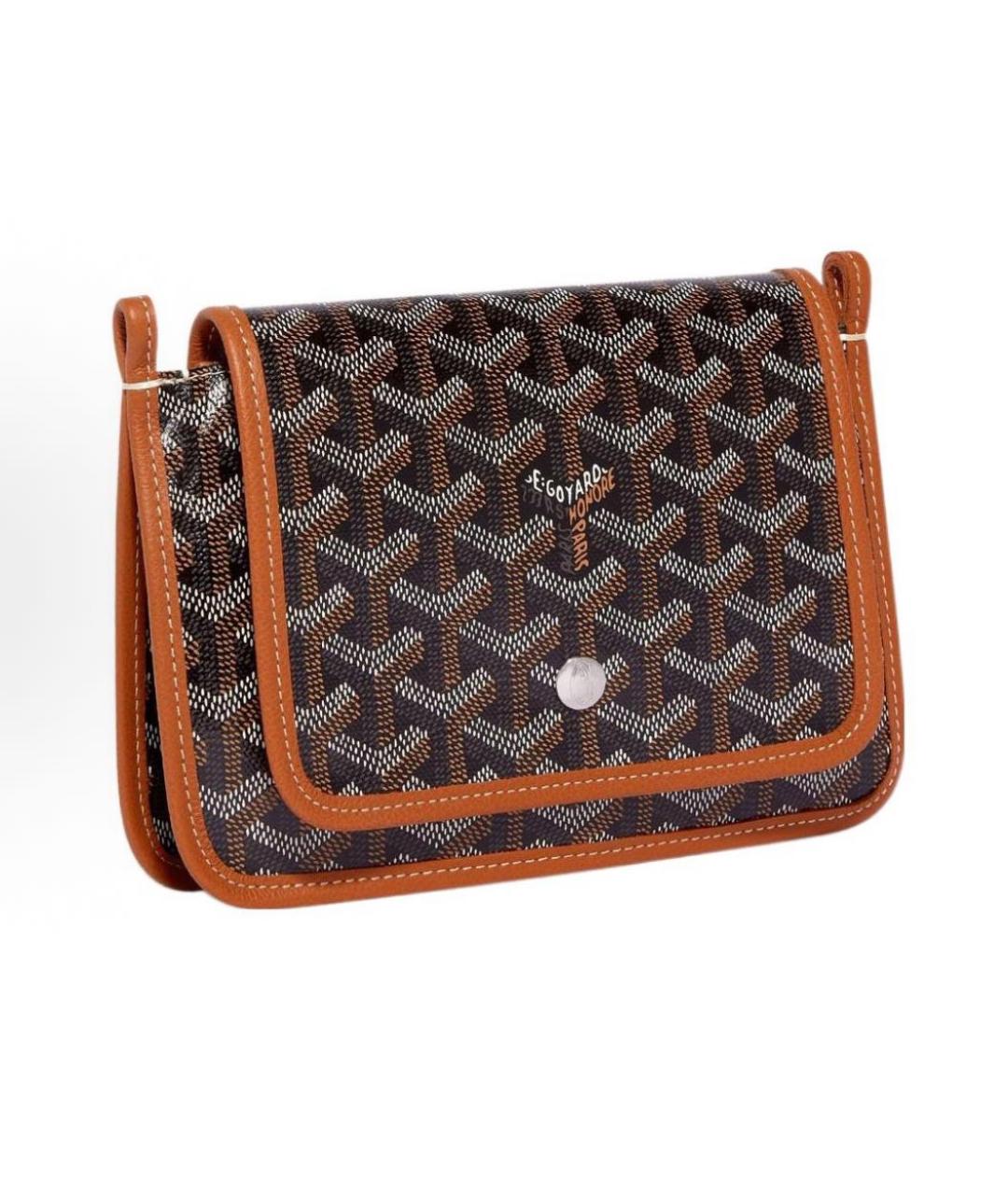 GOYARD Антрацитовая кожаная сумка через плечо, фото 2