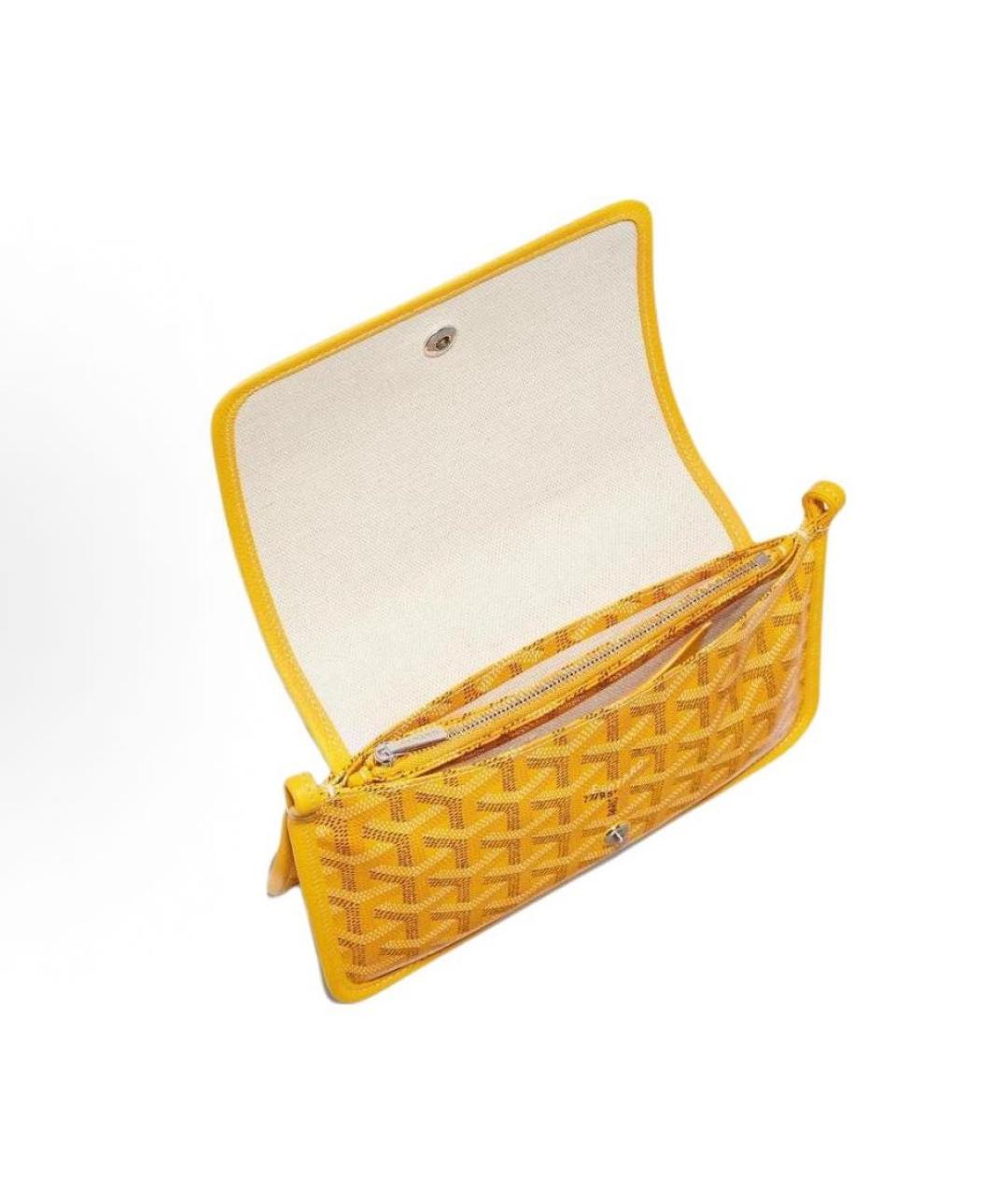 GOYARD Желтая сумка через плечо, фото 4