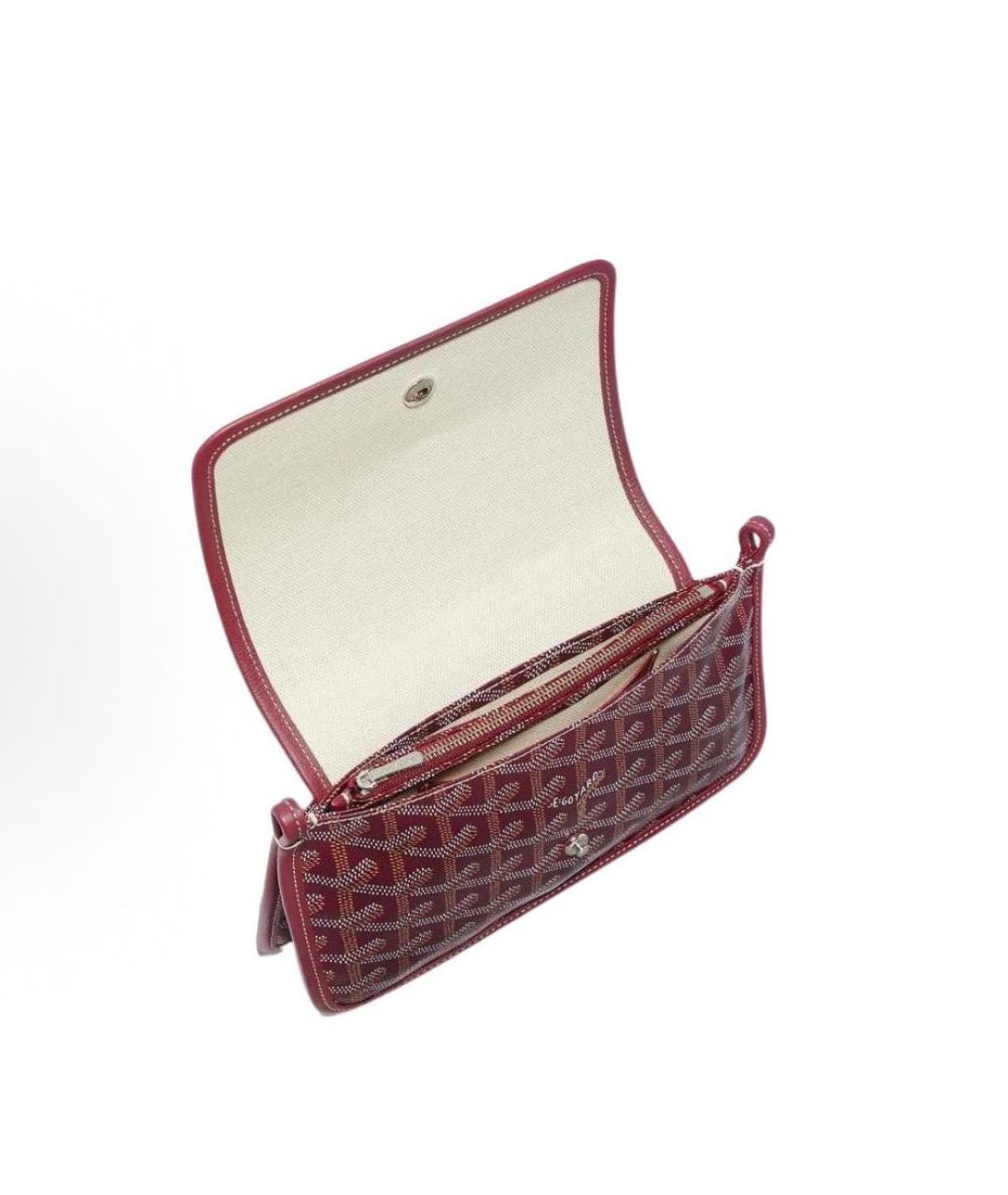 GOYARD Бордовая сумка через плечо, фото 4