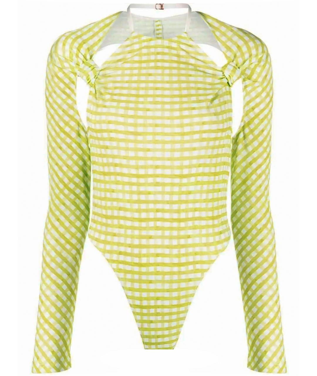 JACQUEMUS Зеленые вискозное боди, фото 1